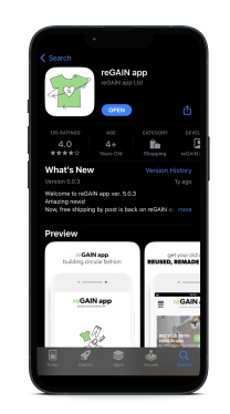 reGAIN app store page