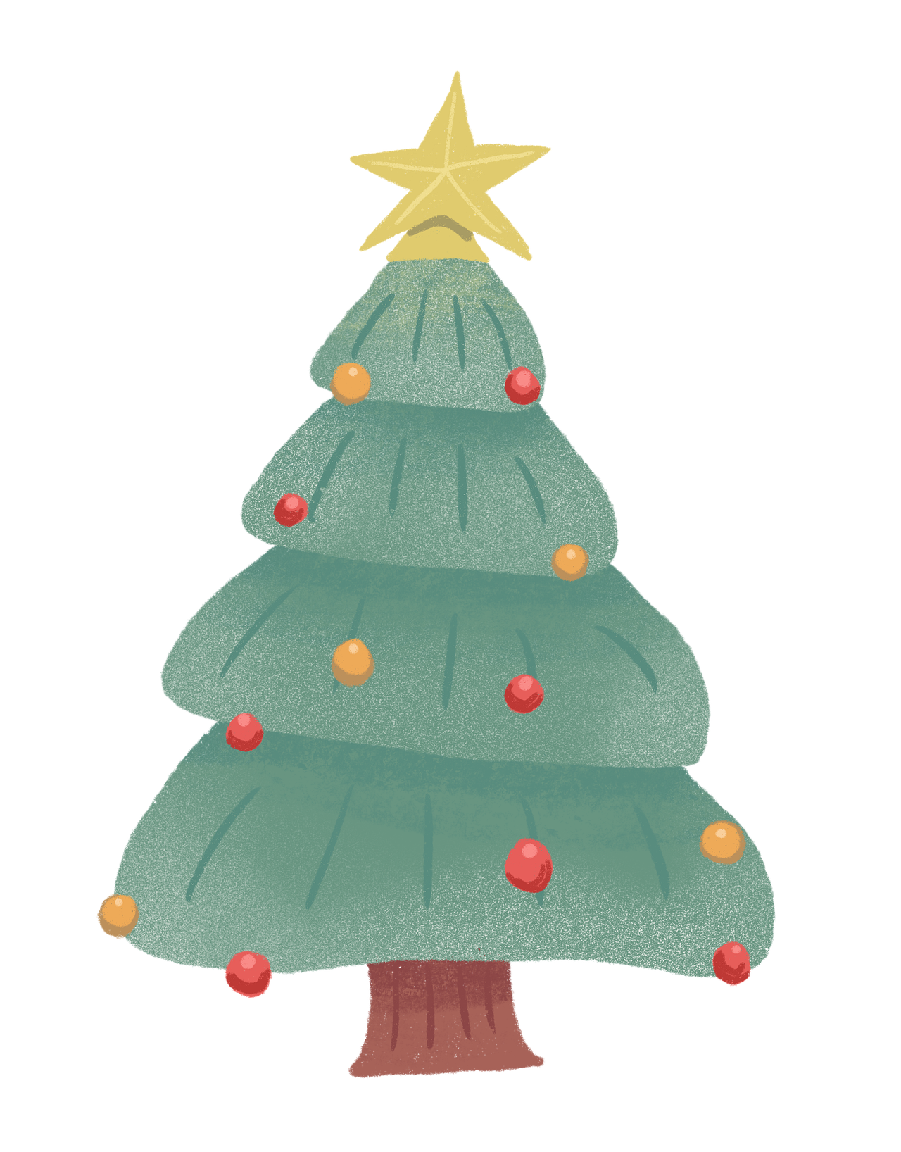 Christmas tree illustration