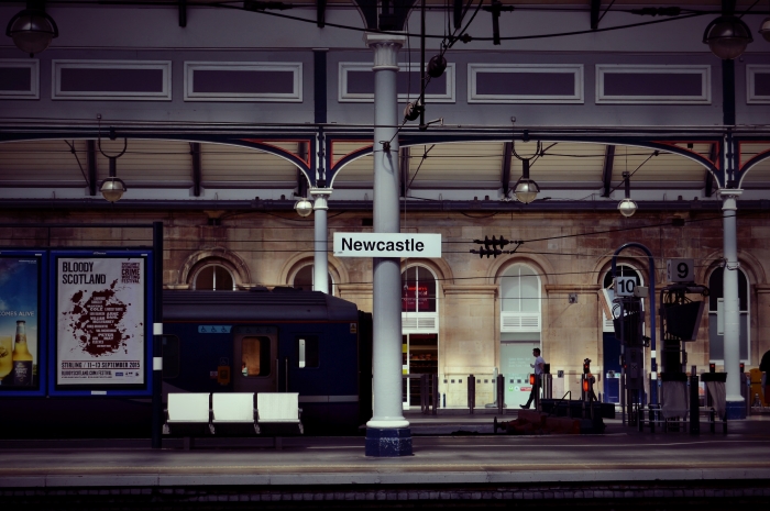 Newcastle train platform