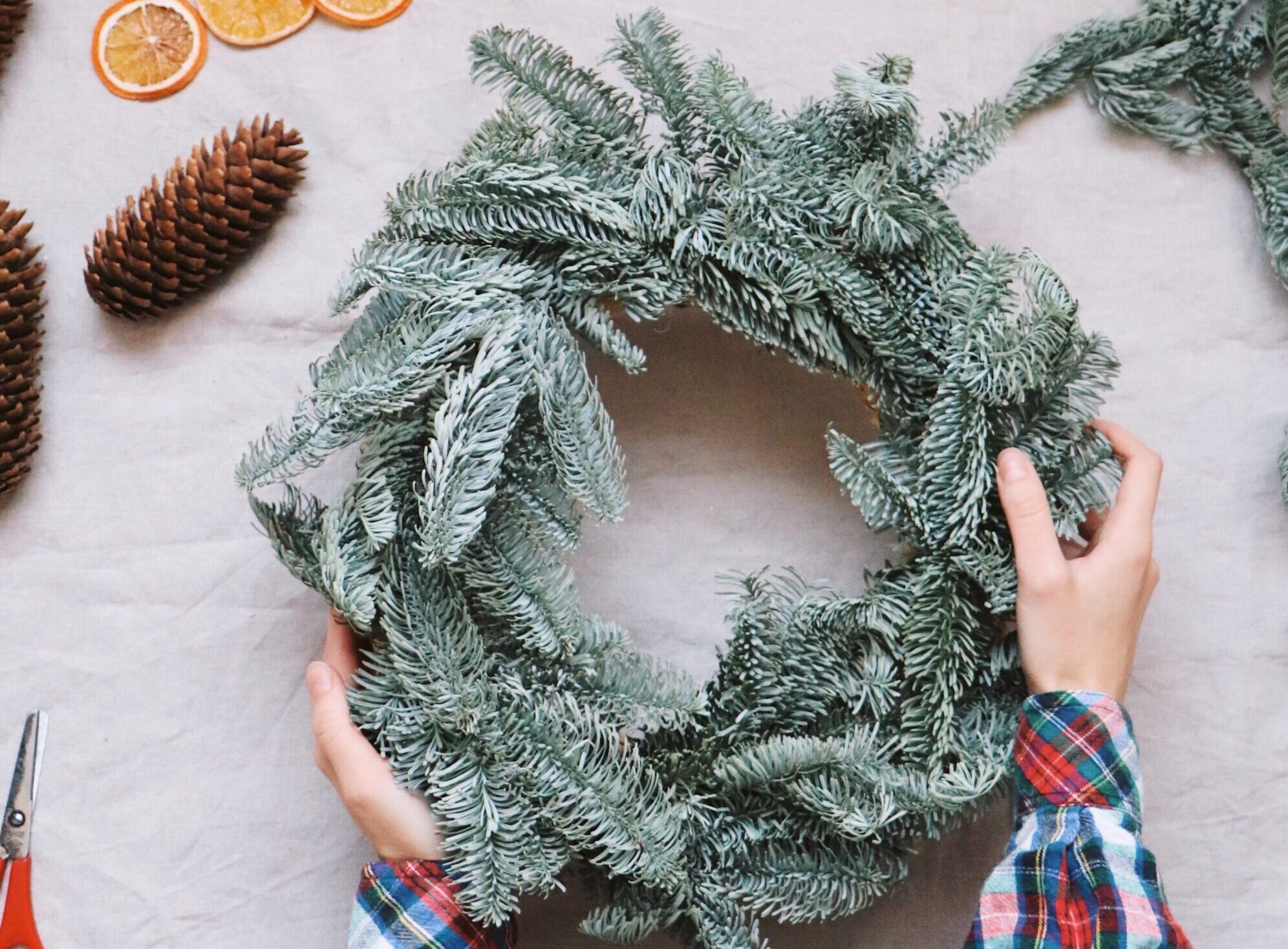 DIY christmas wreath