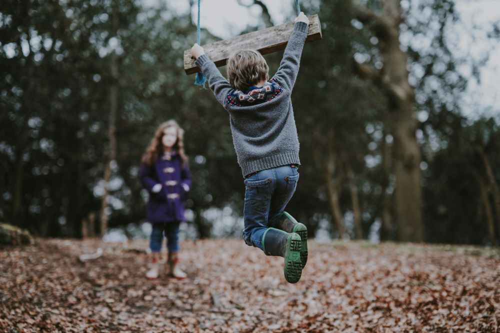 Kids playing outside