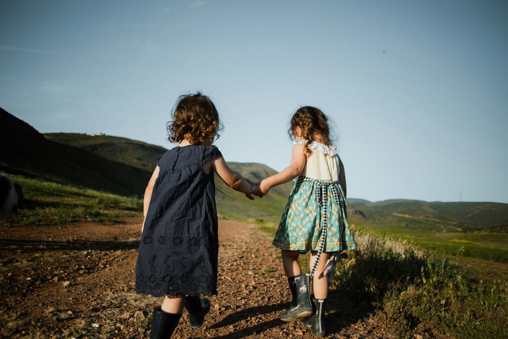 Kids playing outside