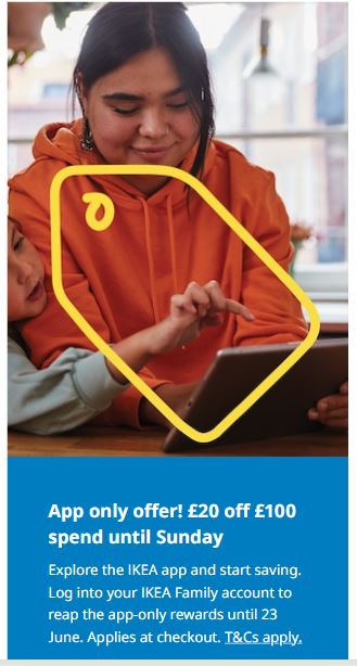 example of an ikea family member offer