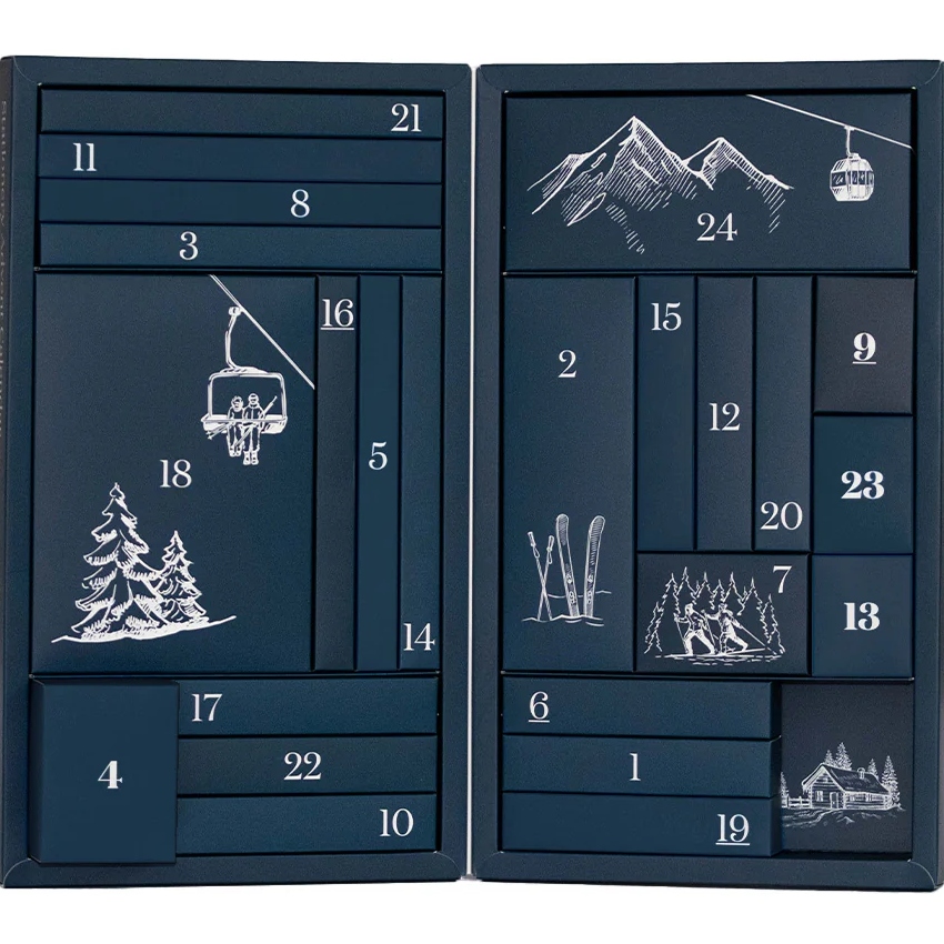 An entry image showing twenty-four gifts in the Cult Pens Christmas advent calendar