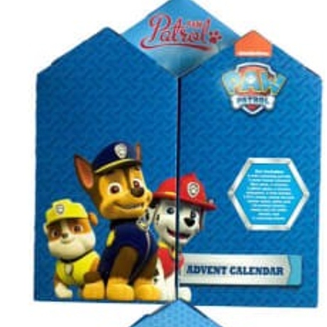 The exterior of a Paw Patrol children's advent calendar