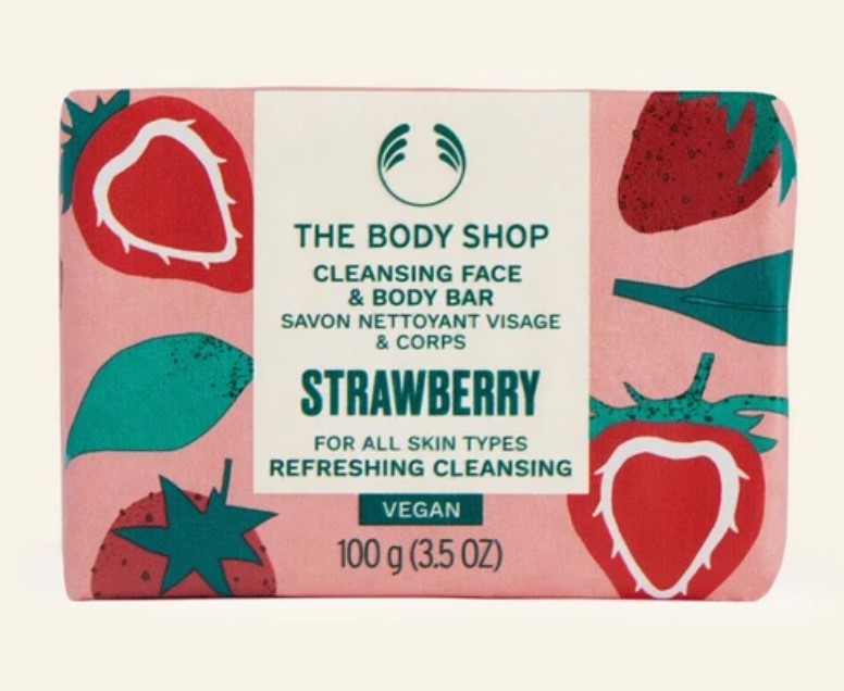 Strawberry Cleansing Face and Body Bar