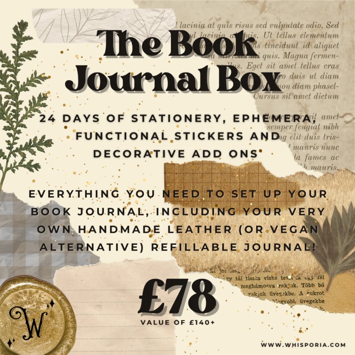 A placeholder image showing the Whisporia Book Journal Box advent calendar