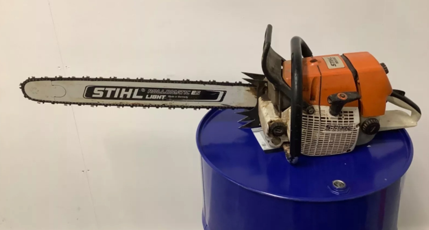 A Stihl chainsaw found on sale at a police auction