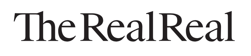 The logo for The RealReal, the clothes reselling service